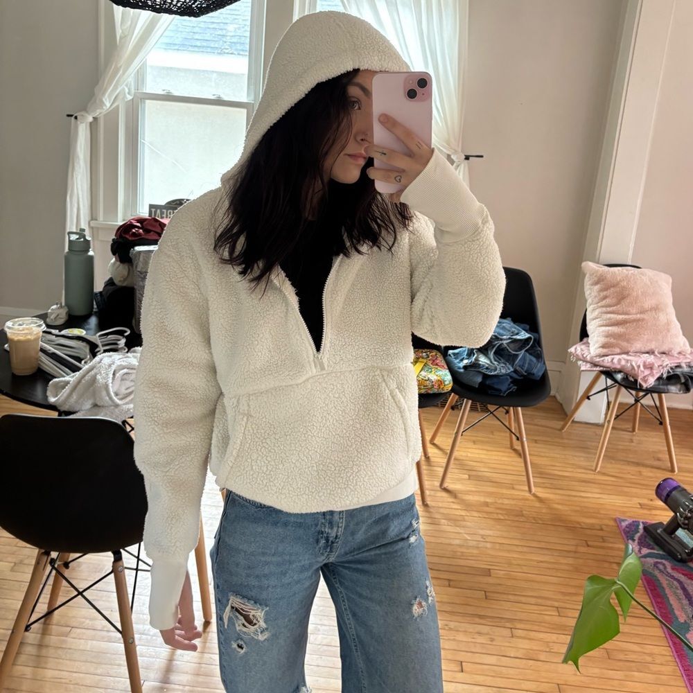 All in Motion Sherpa Hooded Quarter Zip